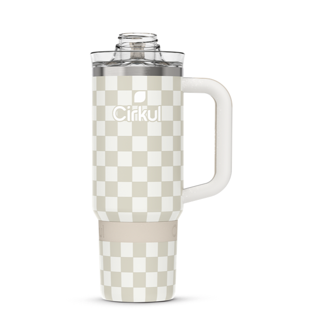 Limited Edition: 30oz. Taupe Tartan Travel StrawSip™ Tumbler 5MBV